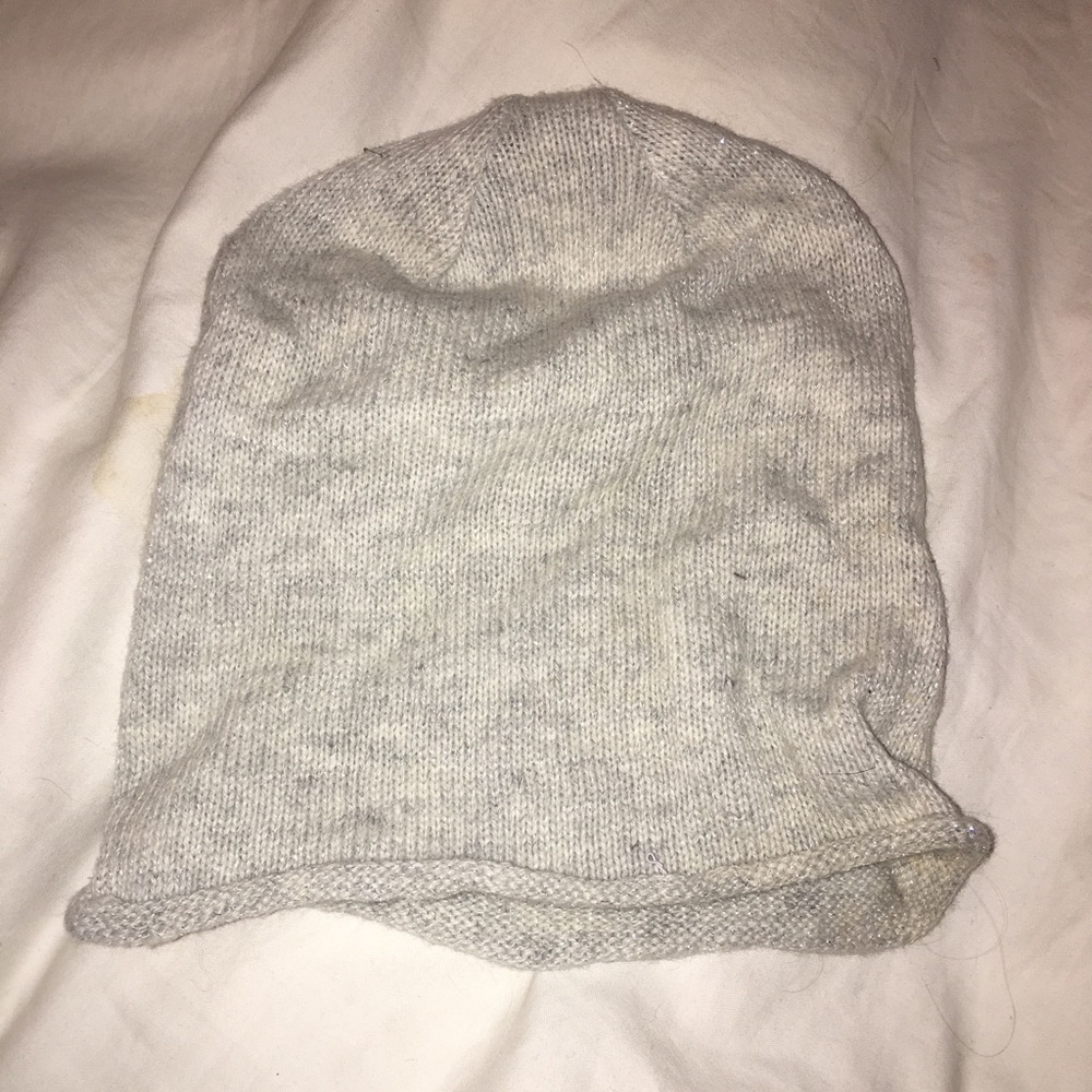 H&M | Silver slouchy beanie